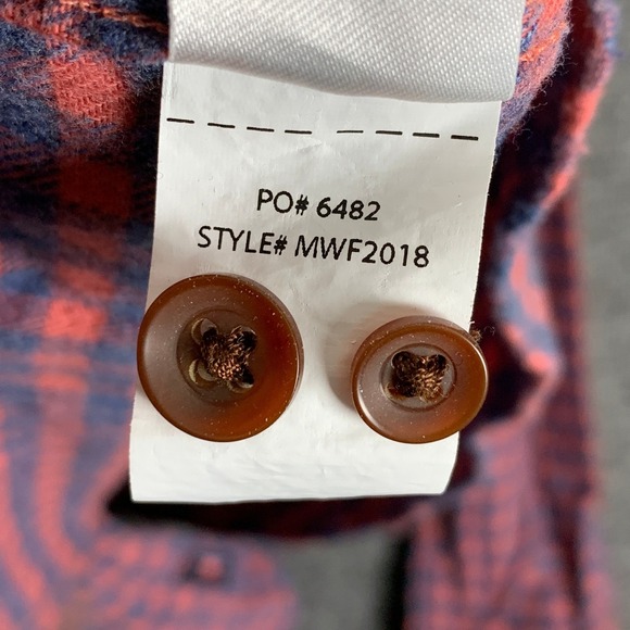 Faherty Flannel Shirt Men Medium Stretch Seaview Check Button Up Long Sleeve - Picture 5 of 10